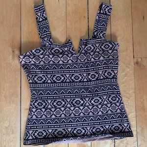 Express Tribal Print Tank Top